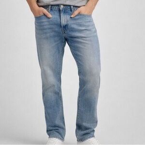 Classic Light Blue Straight Jeans for Men